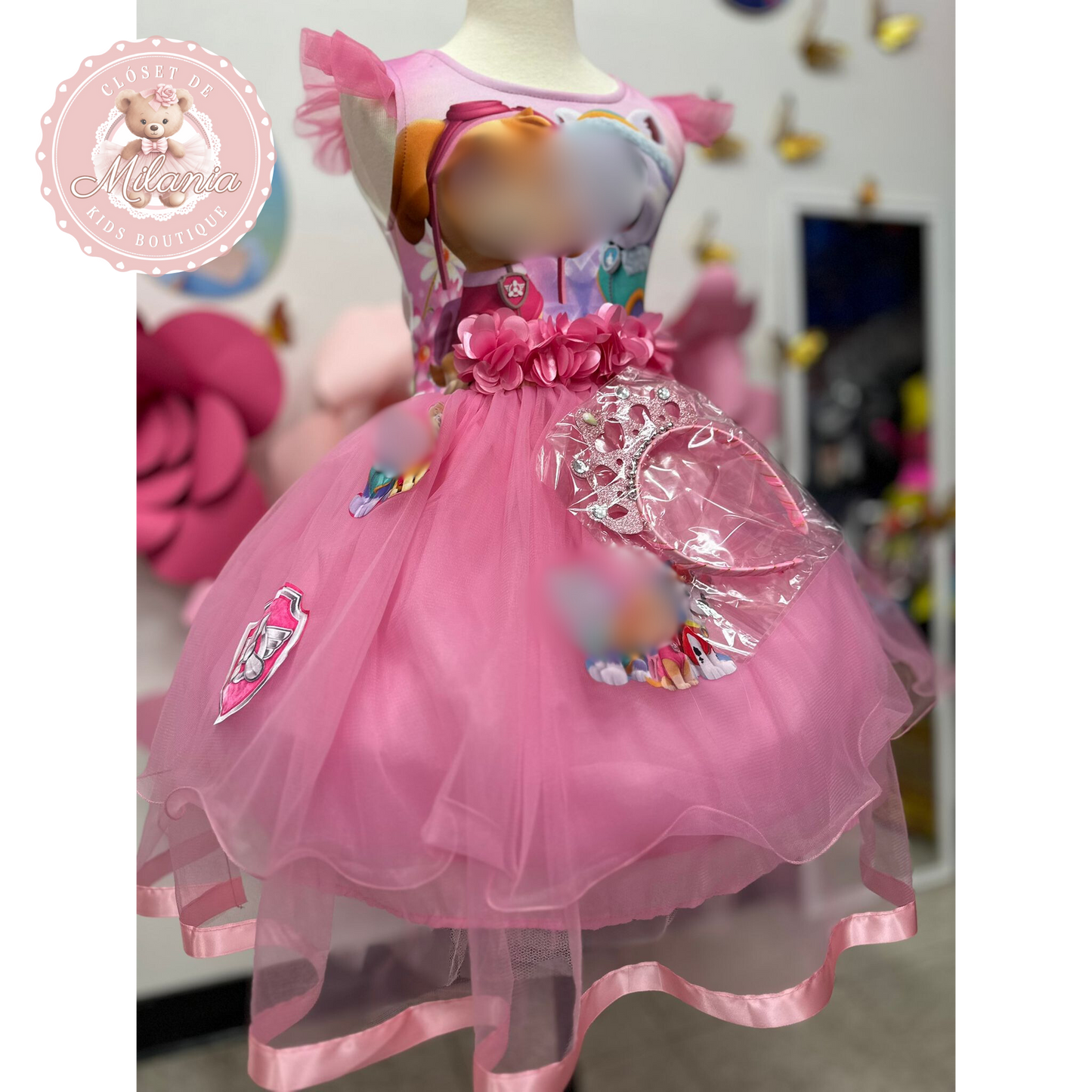 PATRULLA CIELO Y NIEVE TUL DRESS