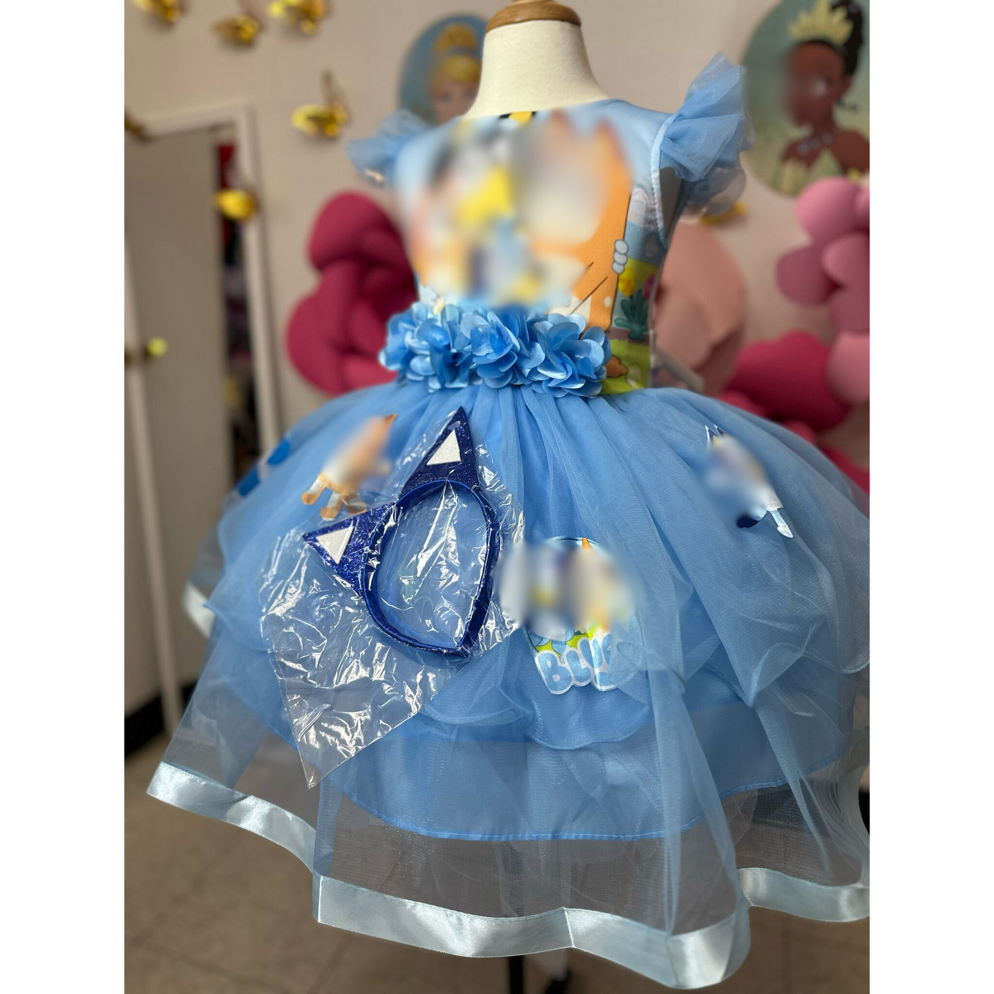 PERRITA AZUL TUL DRESS